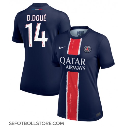 Paris Saint-Germain Desire Doue #14 Replika Hemmatröja Dam 2024-25 Kortärmad